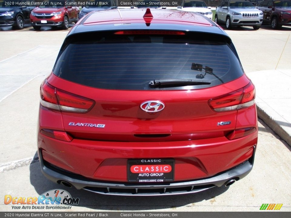 2020 Hyundai Elantra GT N Line Scarlet Red Pearl / Black Photo #8