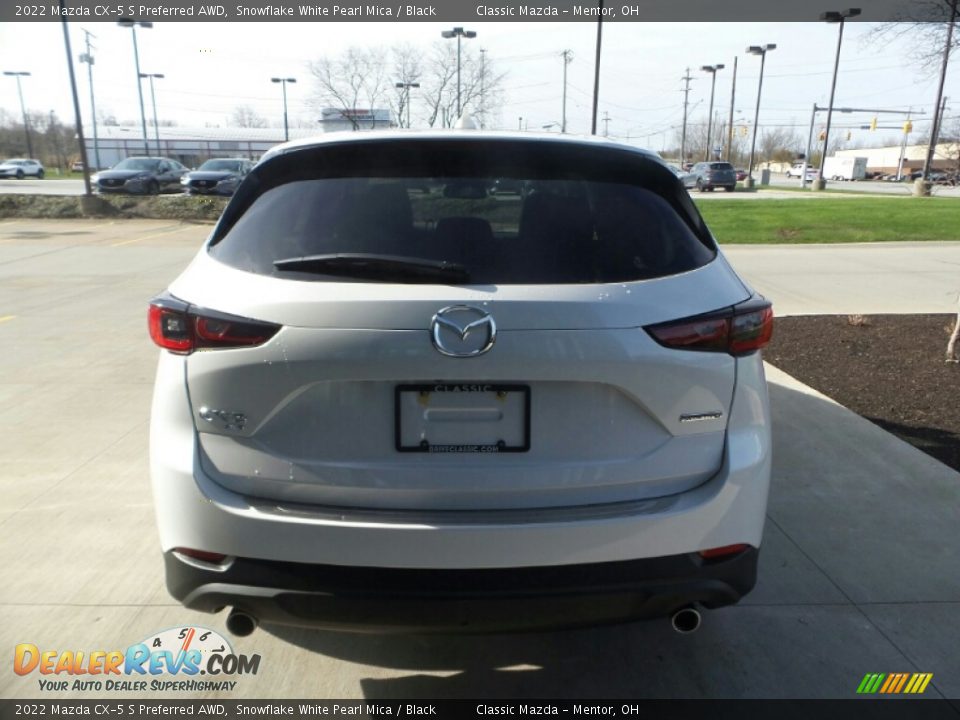 2022 Mazda CX-5 S Preferred AWD Snowflake White Pearl Mica / Black Photo #5
