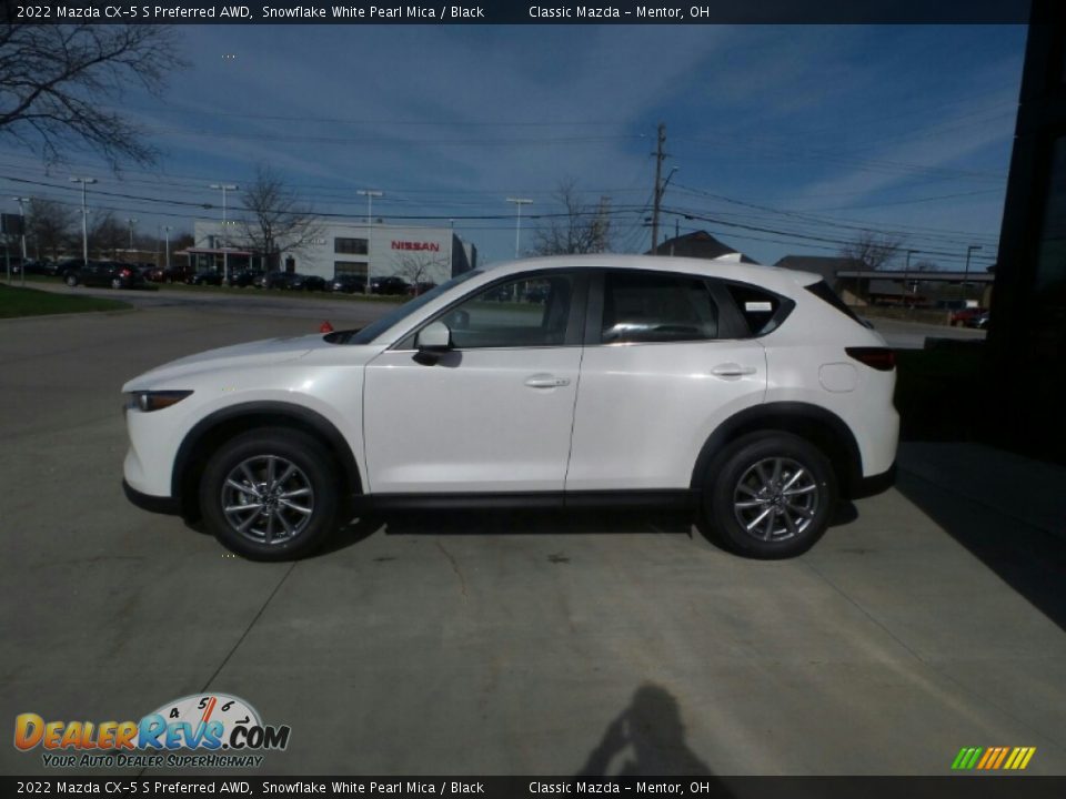 2022 Mazda CX-5 S Preferred AWD Snowflake White Pearl Mica / Black Photo #6