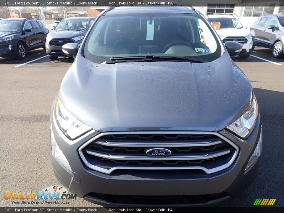 2021 Ford EcoSport SE Smoke Metallic / Ebony Black Photo #3