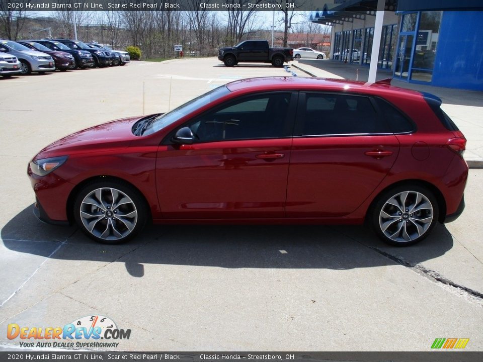 2020 Hyundai Elantra GT N Line Scarlet Red Pearl / Black Photo #10