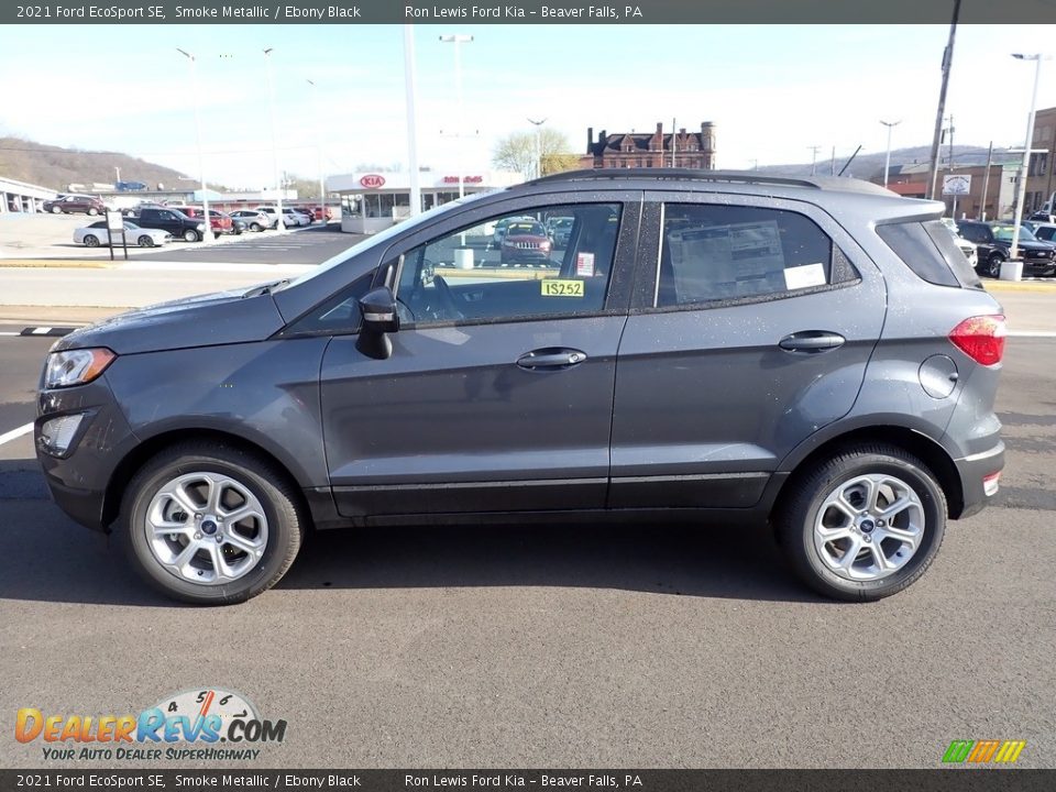 2021 Ford EcoSport SE Smoke Metallic / Ebony Black Photo #5