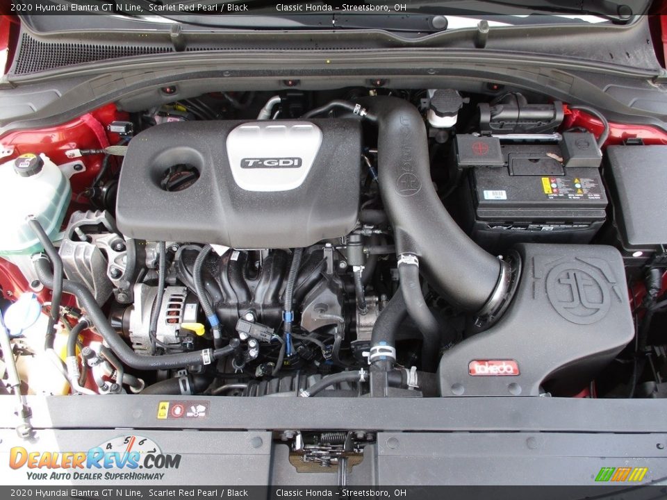 2020 Hyundai Elantra GT N Line Scarlet Red Pearl / Black Photo #11