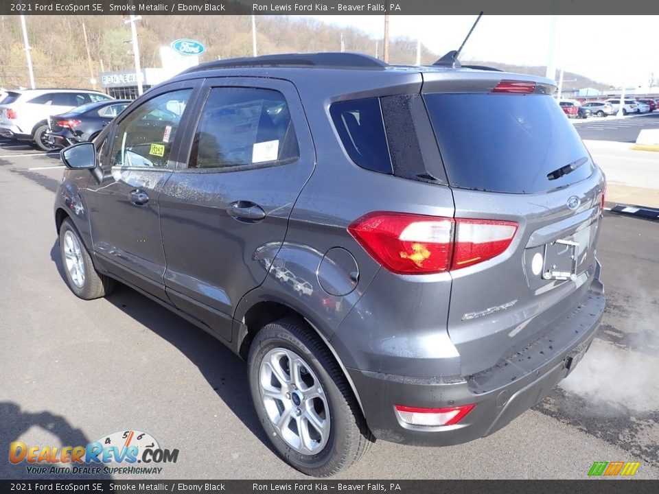 2021 Ford EcoSport SE Smoke Metallic / Ebony Black Photo #6