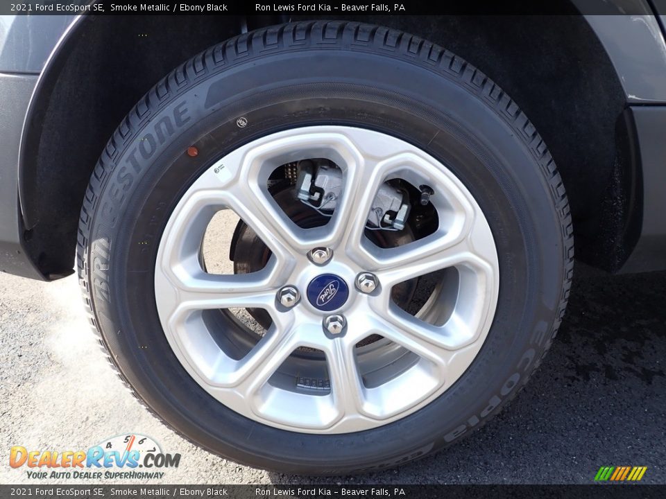2021 Ford EcoSport SE Smoke Metallic / Ebony Black Photo #9