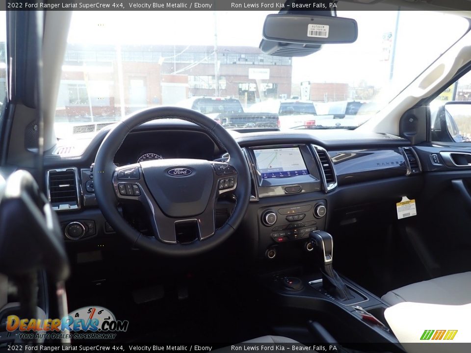 Dashboard of 2022 Ford Ranger Lariat SuperCrew 4x4 Photo #13