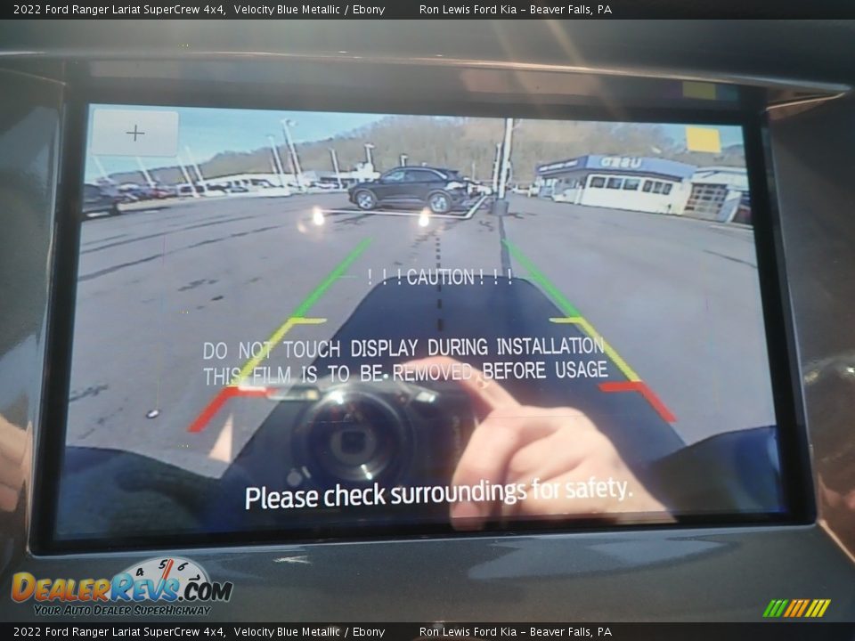 2022 Ford Ranger Lariat SuperCrew 4x4 Velocity Blue Metallic / Ebony Photo #18