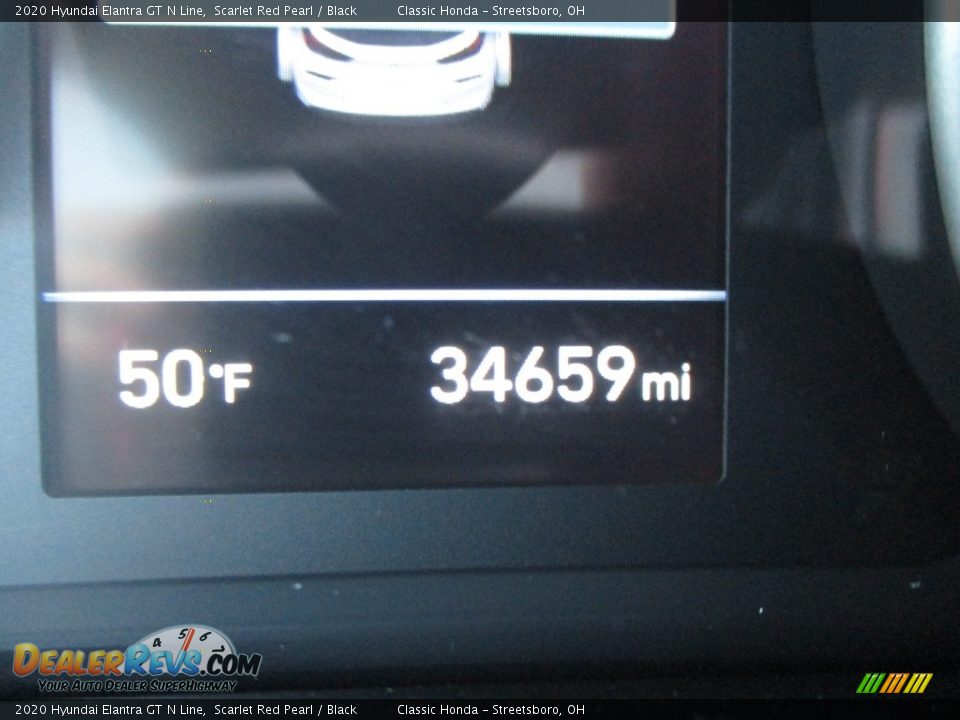 2020 Hyundai Elantra GT N Line Scarlet Red Pearl / Black Photo #28