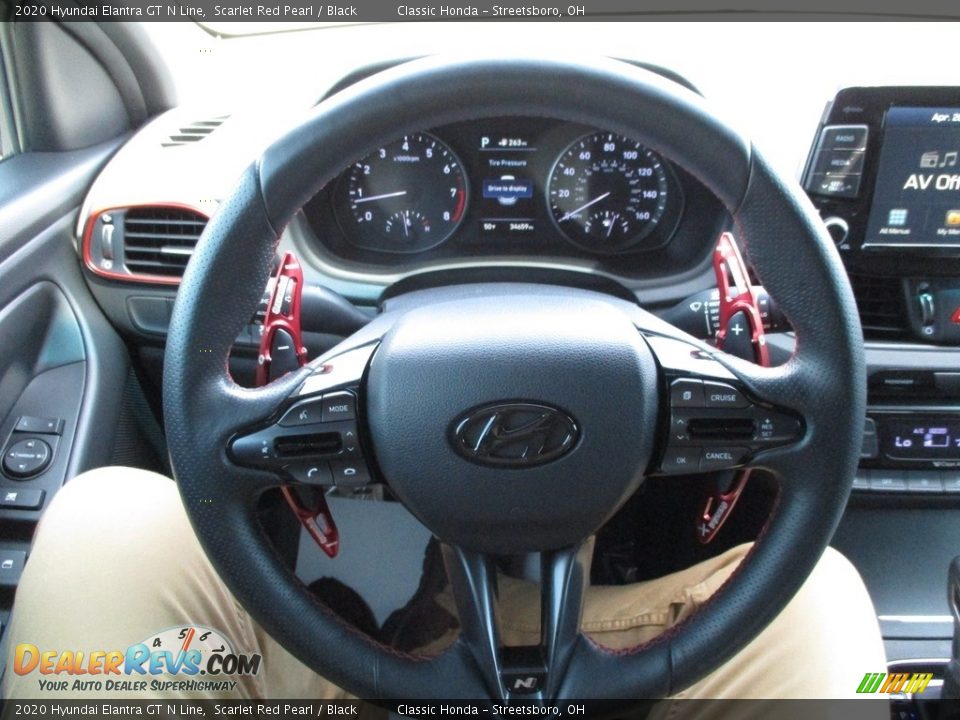 2020 Hyundai Elantra GT N Line Scarlet Red Pearl / Black Photo #29