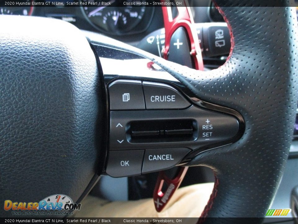 2020 Hyundai Elantra GT N Line Scarlet Red Pearl / Black Photo #31