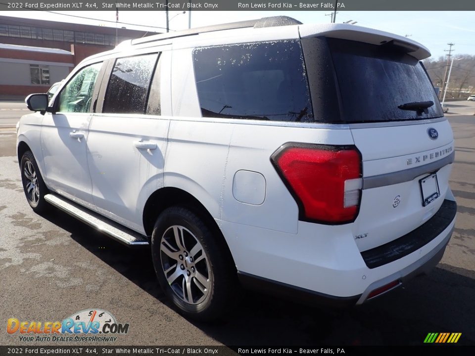 2022 Ford Expedition XLT 4x4 Star White Metallic Tri-Coat / Black Onyx Photo #6