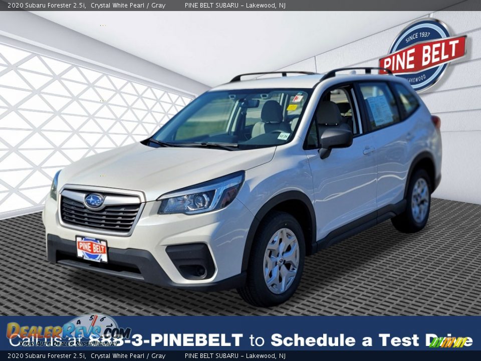 2020 Subaru Forester 2.5i Crystal White Pearl / Gray Photo #1