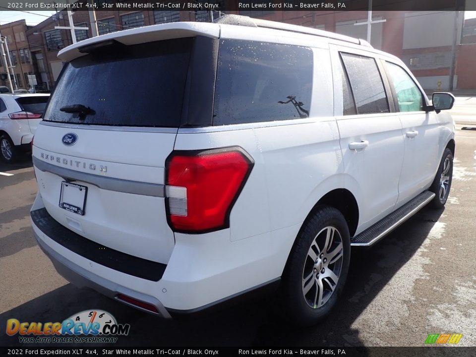 2022 Ford Expedition XLT 4x4 Star White Metallic Tri-Coat / Black Onyx Photo #8