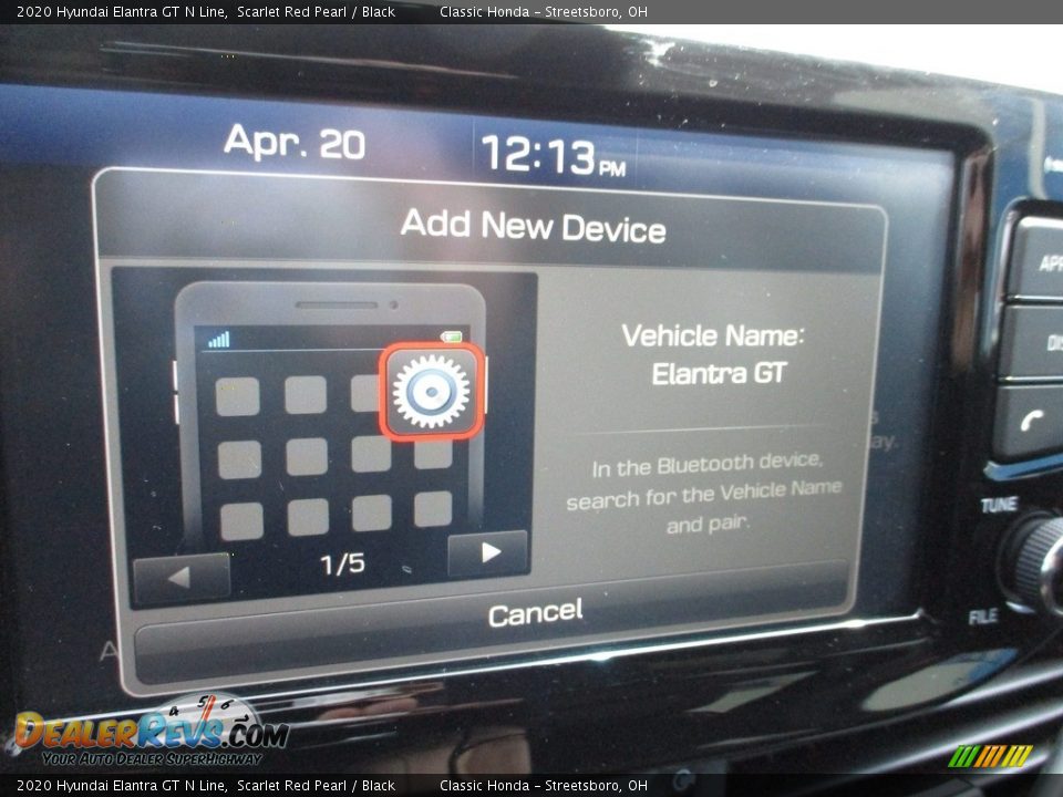 2020 Hyundai Elantra GT N Line Scarlet Red Pearl / Black Photo #36