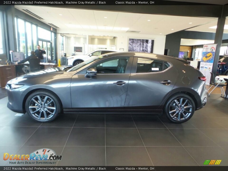 2022 Mazda Mazda3 Preferred Hatchback Machine Gray Metallic / Black Photo #6