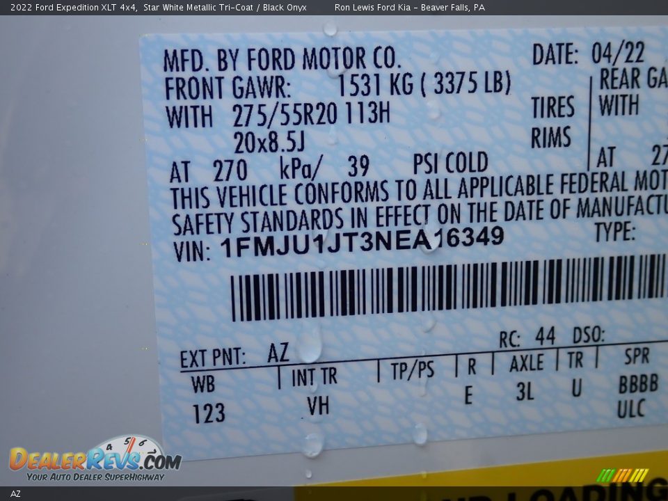 AZ - 2022 Ford Expedition