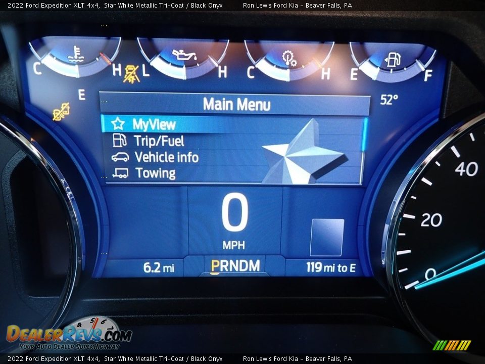 2022 Ford Expedition XLT 4x4 Star White Metallic Tri-Coat / Black Onyx Photo #20