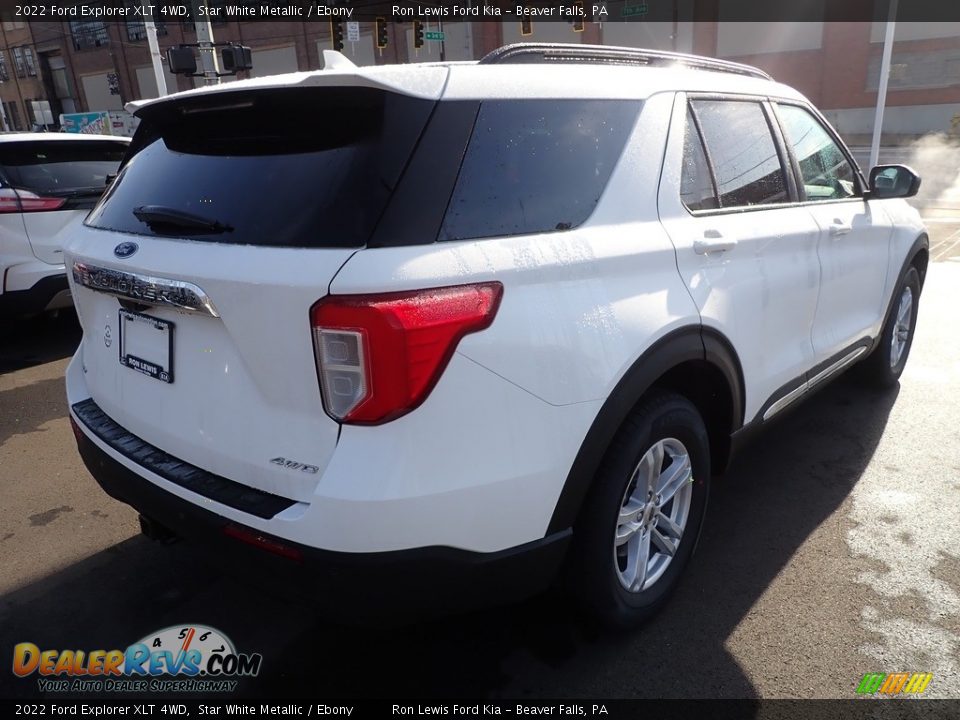 2022 Ford Explorer XLT 4WD Star White Metallic / Ebony Photo #8