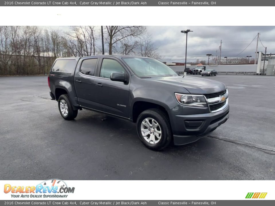 2016 Chevrolet Colorado LT Crew Cab 4x4 Cyber Gray Metallic / Jet Black/Dark Ash Photo #2