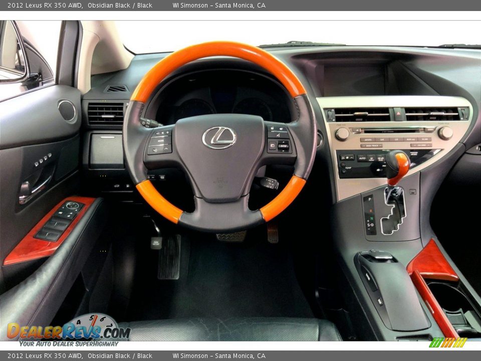 2012 Lexus RX 350 AWD Obsidian Black / Black Photo #4