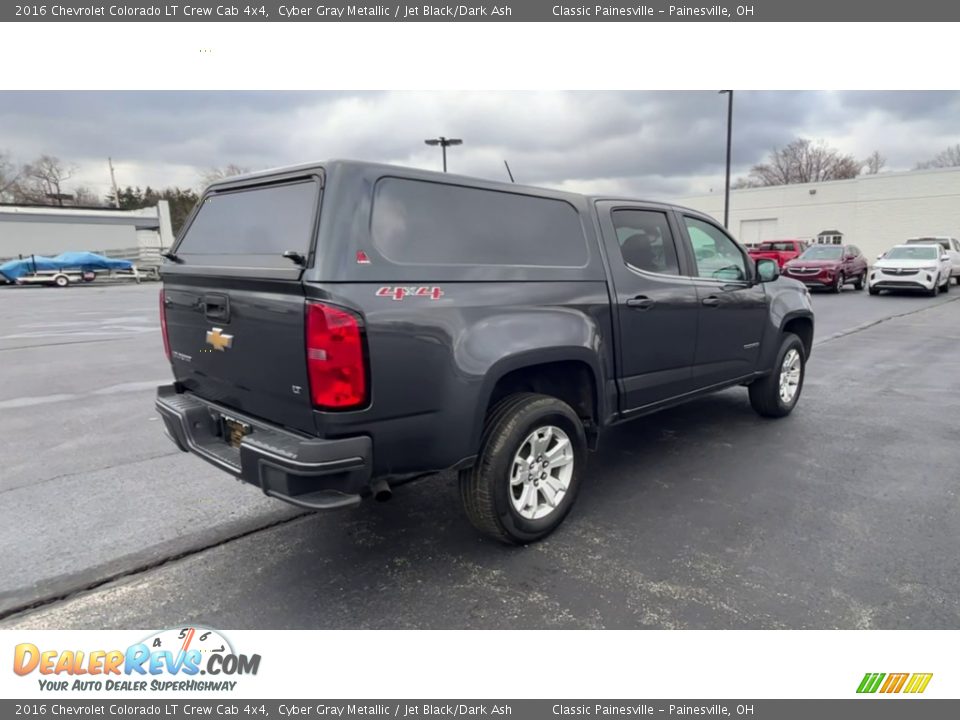 2016 Chevrolet Colorado LT Crew Cab 4x4 Cyber Gray Metallic / Jet Black/Dark Ash Photo #8