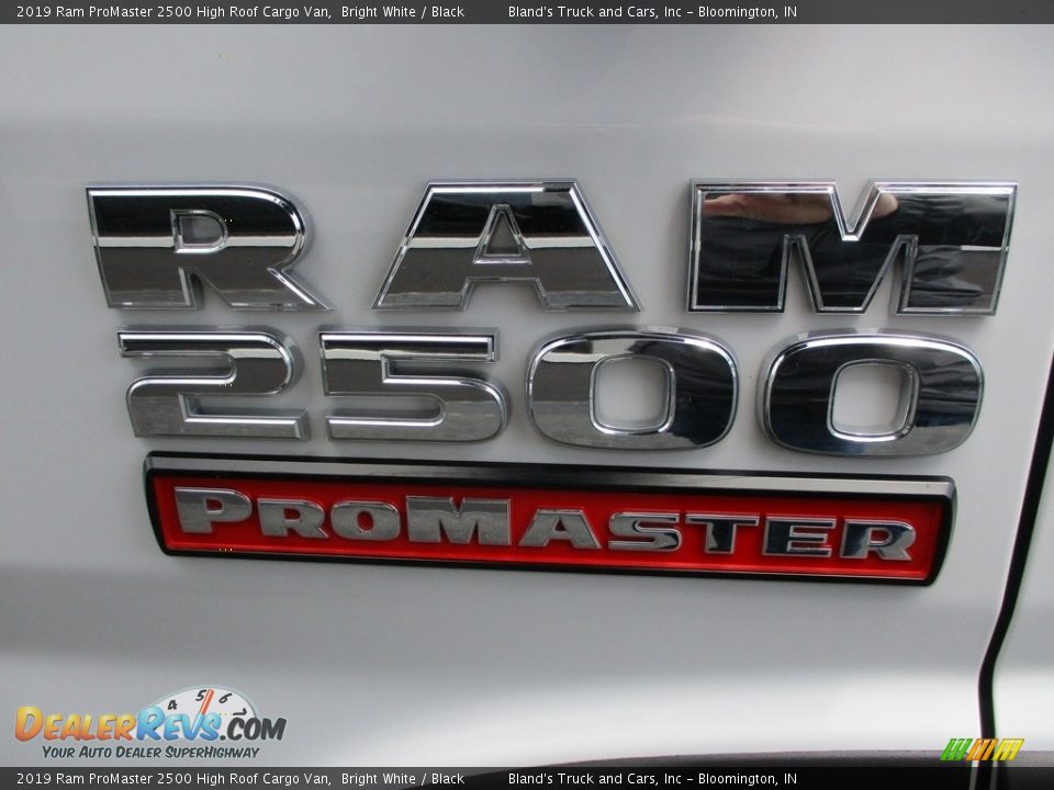 2019 Ram ProMaster 2500 High Roof Cargo Van Bright White / Black Photo #22