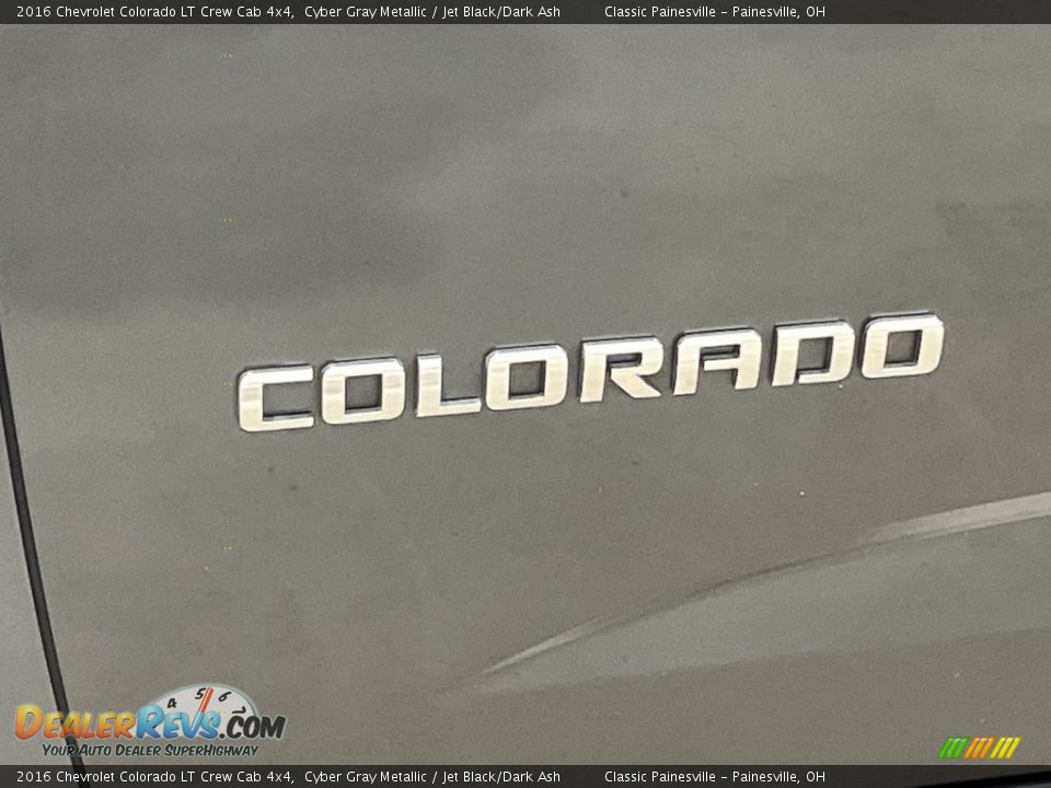 2016 Chevrolet Colorado LT Crew Cab 4x4 Cyber Gray Metallic / Jet Black/Dark Ash Photo #29