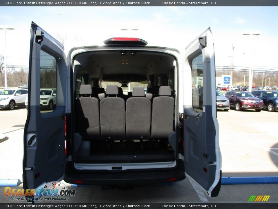 2018 Ford Transit Passenger Wagon XLT 350 MR Long Oxford White / Charcoal Black Photo #23