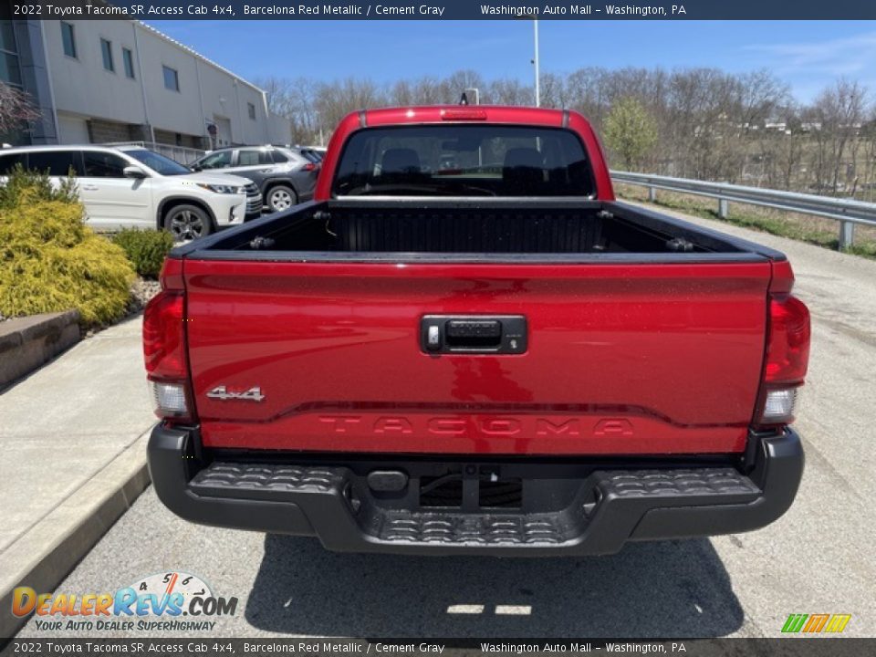 2022 Toyota Tacoma SR Access Cab 4x4 Barcelona Red Metallic / Cement Gray Photo #8