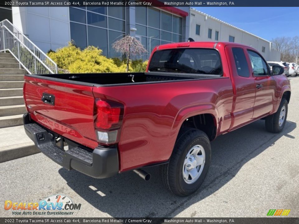 2022 Toyota Tacoma SR Access Cab 4x4 Barcelona Red Metallic / Cement Gray Photo #9