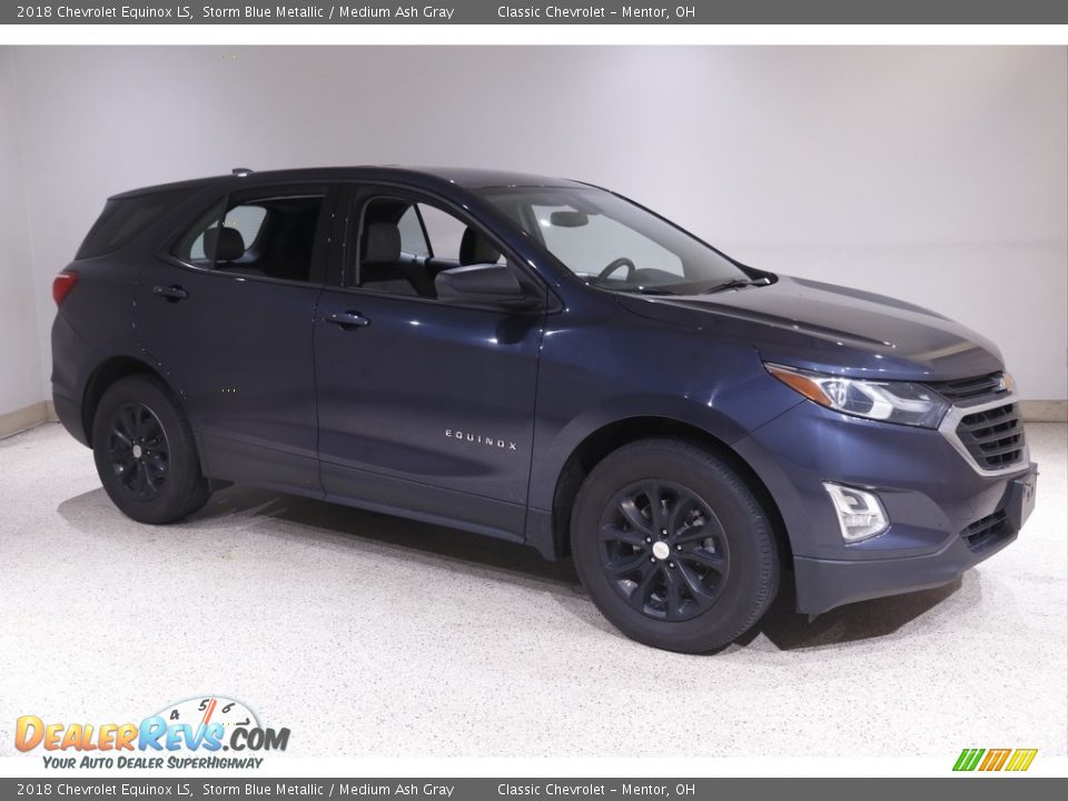 2018 Chevrolet Equinox LS Storm Blue Metallic / Medium Ash Gray Photo #1