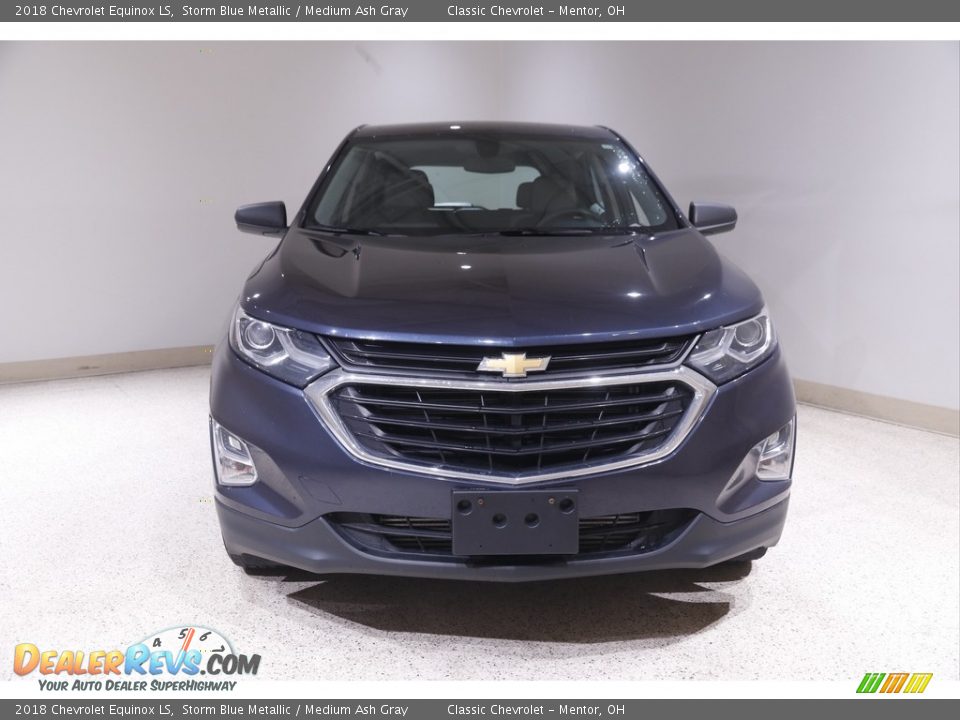 2018 Chevrolet Equinox LS Storm Blue Metallic / Medium Ash Gray Photo #2