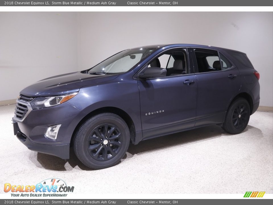 2018 Chevrolet Equinox LS Storm Blue Metallic / Medium Ash Gray Photo #3