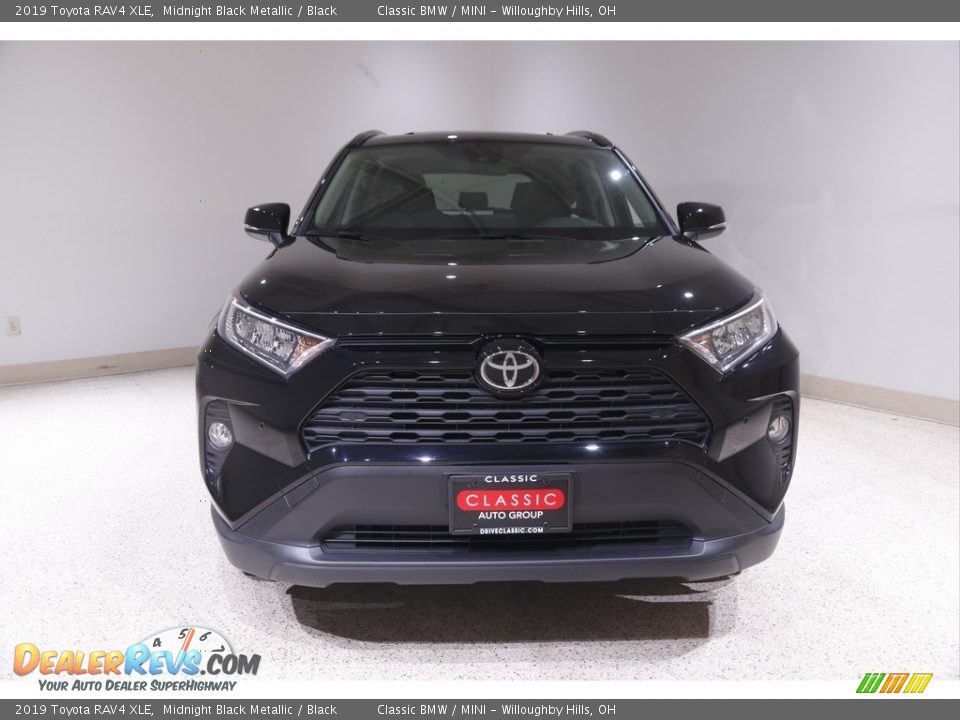 2019 Toyota RAV4 XLE Midnight Black Metallic / Black Photo #2