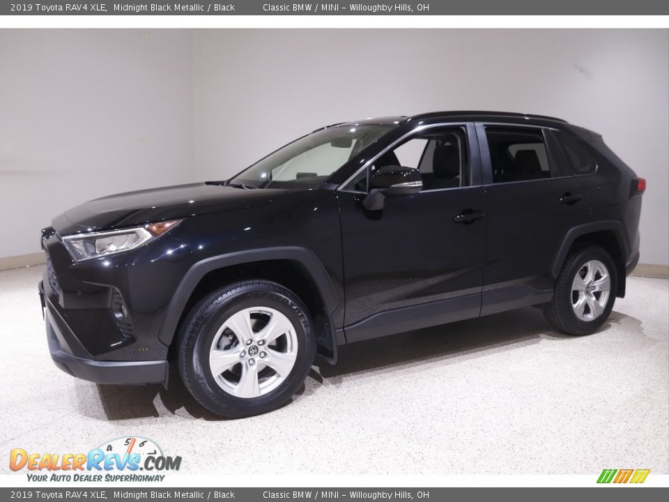 2019 Toyota RAV4 XLE Midnight Black Metallic / Black Photo #3