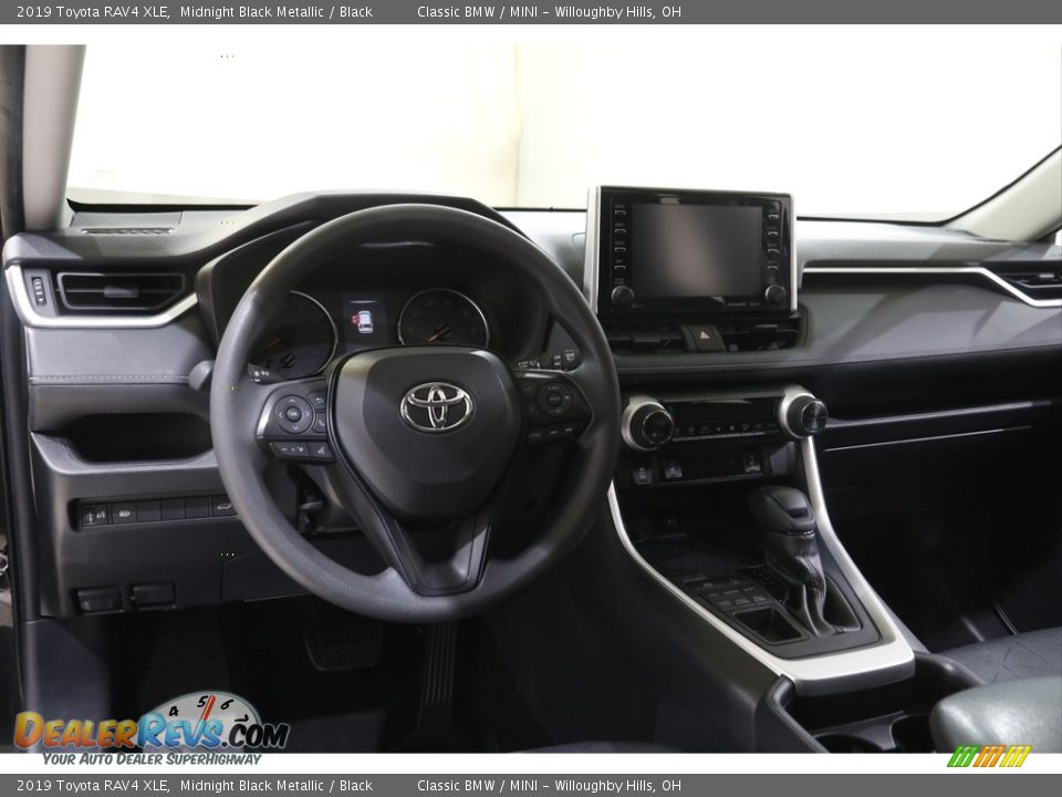 2019 Toyota RAV4 XLE Midnight Black Metallic / Black Photo #6