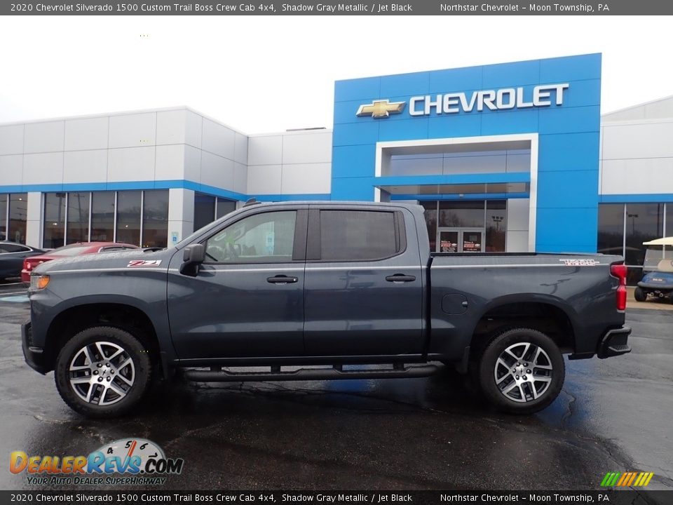 2020 Chevrolet Silverado 1500 Custom Trail Boss Crew Cab 4x4 Shadow Gray Metallic / Jet Black Photo #3