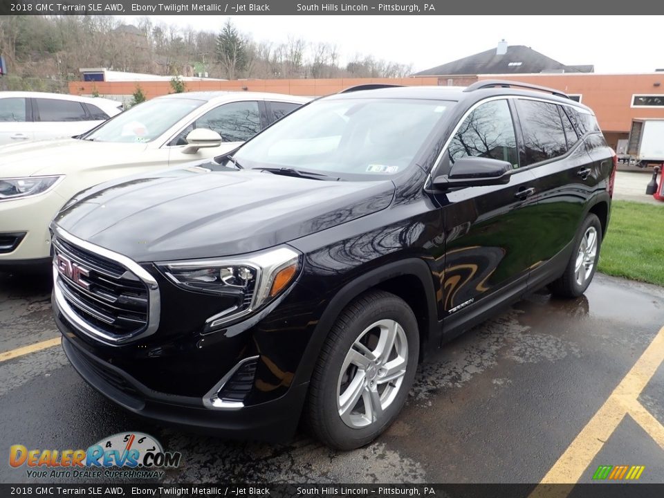 2018 GMC Terrain SLE AWD Ebony Twilight Metallic / ­Jet Black Photo #1
