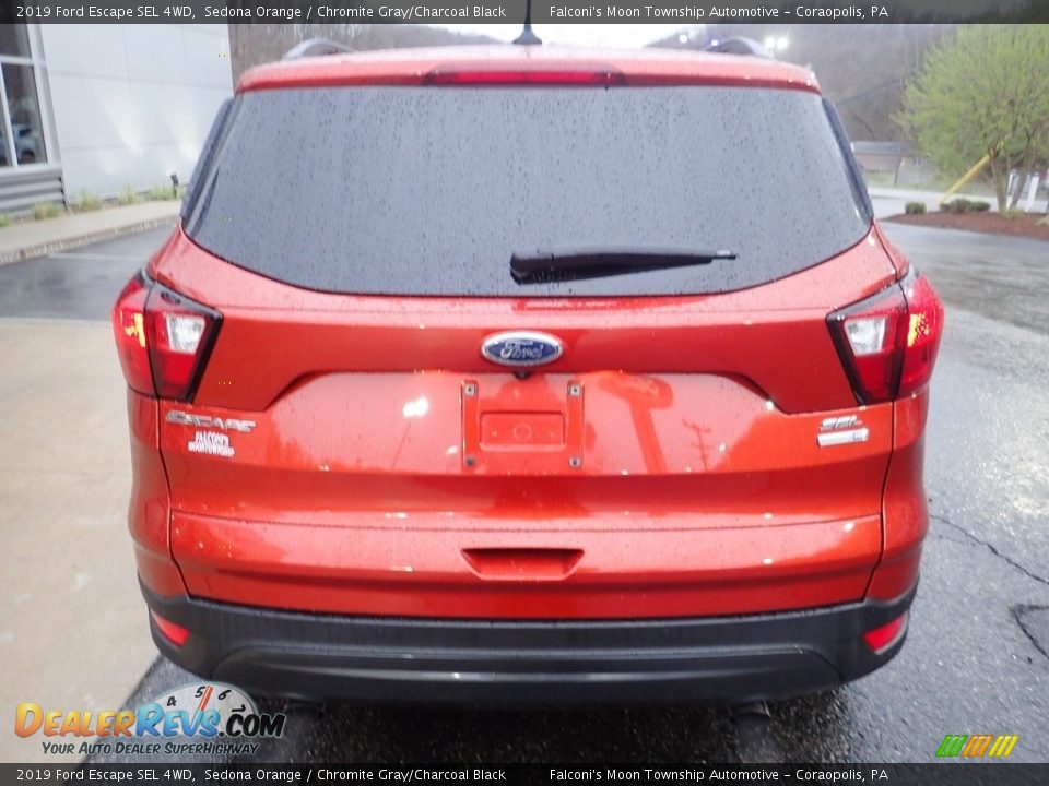 2019 Ford Escape SEL 4WD Sedona Orange / Chromite Gray/Charcoal Black Photo #3