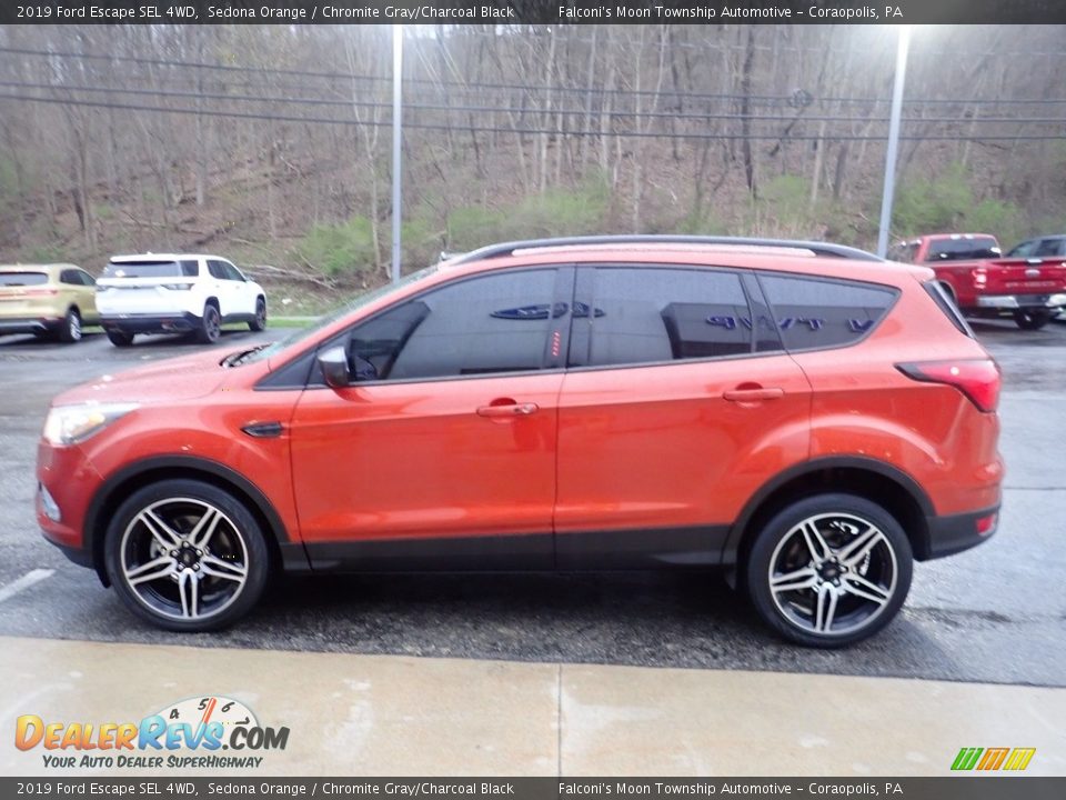 2019 Ford Escape SEL 4WD Sedona Orange / Chromite Gray/Charcoal Black Photo #6