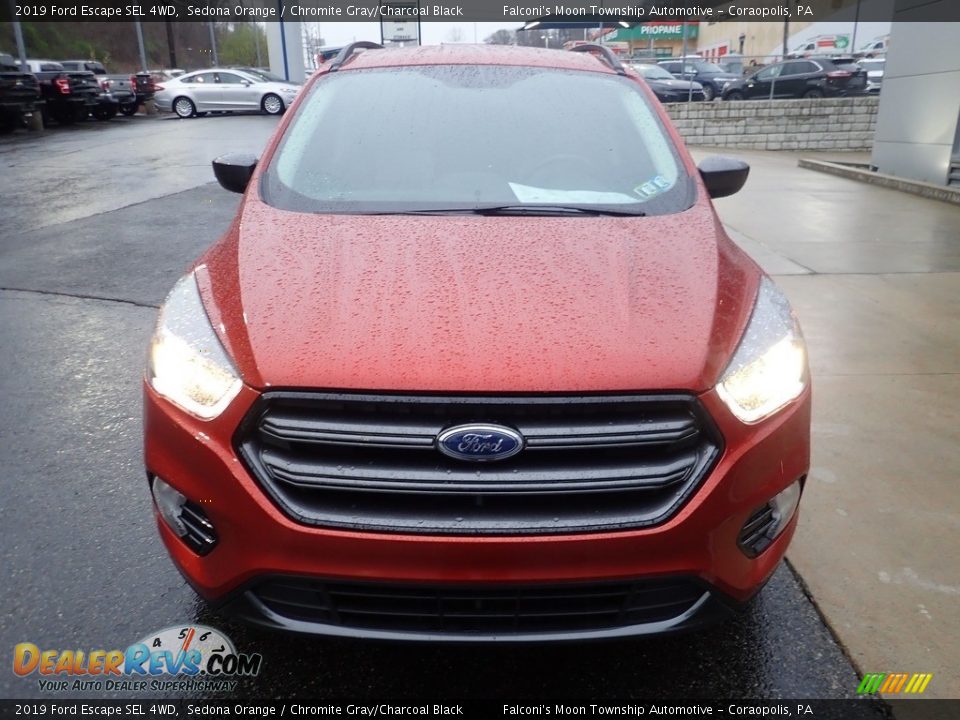 2019 Ford Escape SEL 4WD Sedona Orange / Chromite Gray/Charcoal Black Photo #8