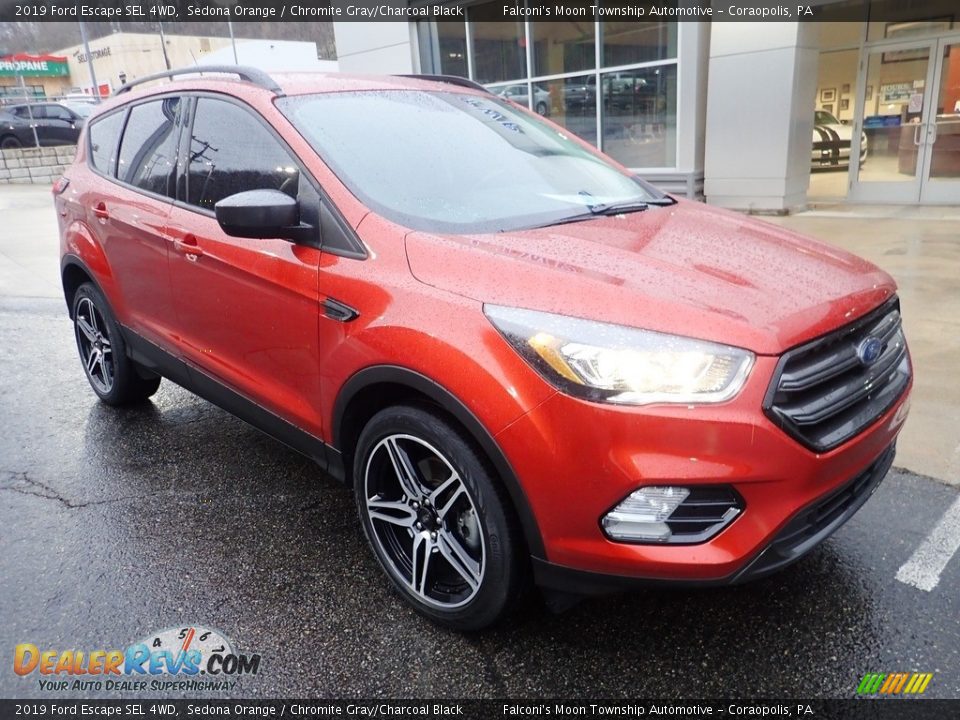 2019 Ford Escape SEL 4WD Sedona Orange / Chromite Gray/Charcoal Black Photo #9