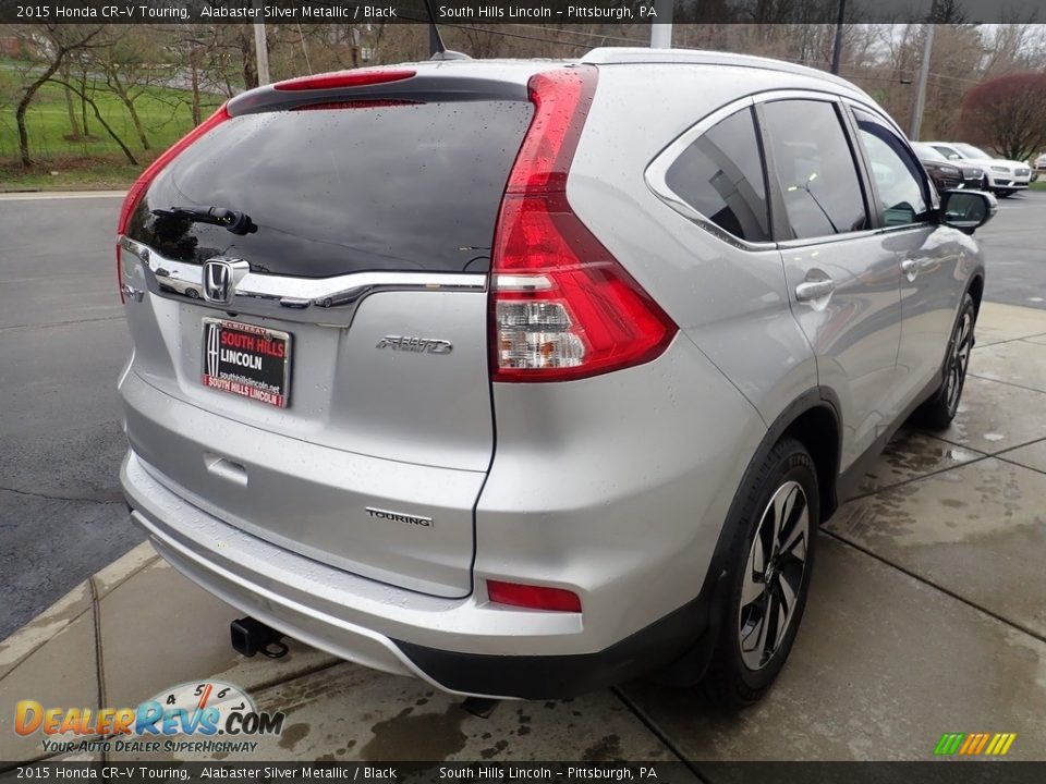 2015 Honda CR-V Touring Alabaster Silver Metallic / Black Photo #6