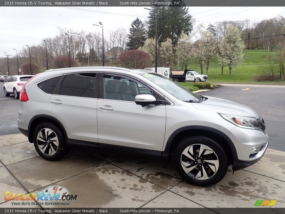 2015 Honda CR-V Touring Alabaster Silver Metallic / Black Photo #7