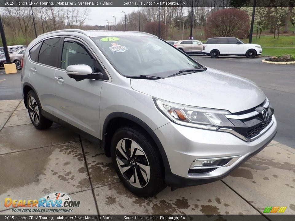 2015 Honda CR-V Touring Alabaster Silver Metallic / Black Photo #8