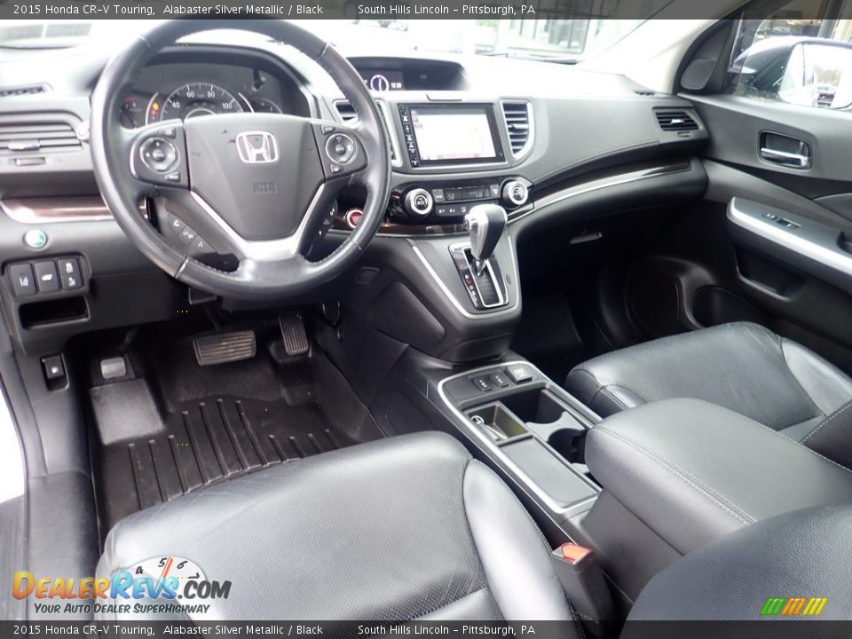 2015 Honda CR-V Touring Alabaster Silver Metallic / Black Photo #17