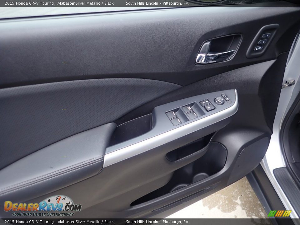 2015 Honda CR-V Touring Alabaster Silver Metallic / Black Photo #18