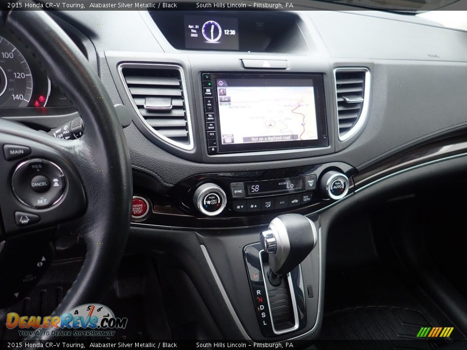 2015 Honda CR-V Touring Alabaster Silver Metallic / Black Photo #22