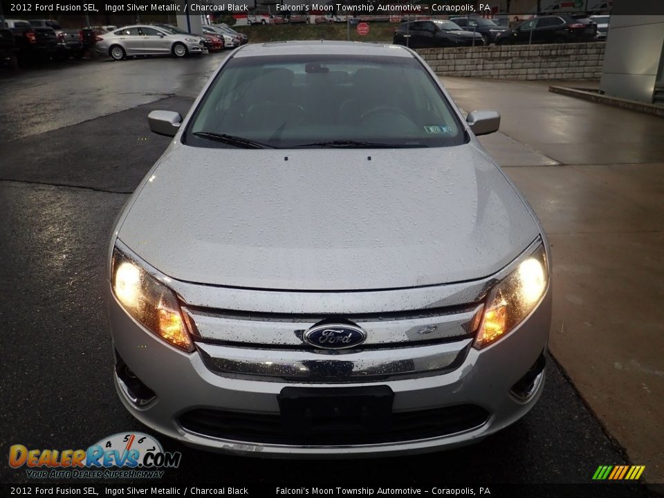 2012 Ford Fusion SEL Ingot Silver Metallic / Charcoal Black Photo #7