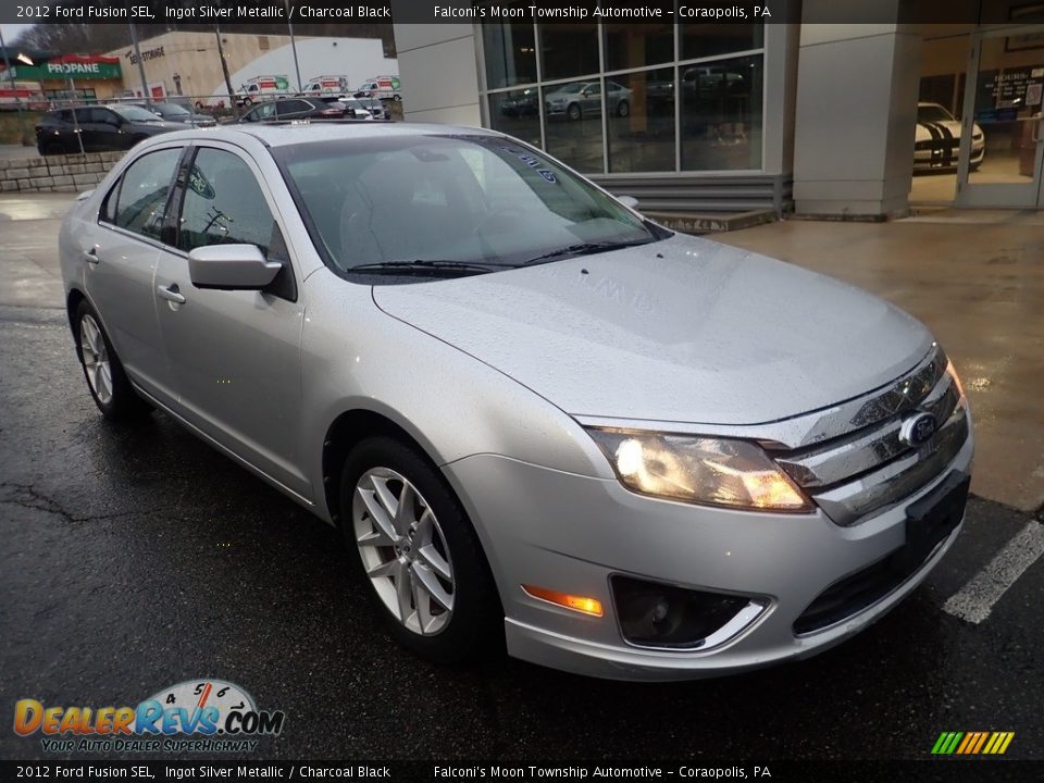 2012 Ford Fusion SEL Ingot Silver Metallic / Charcoal Black Photo #8